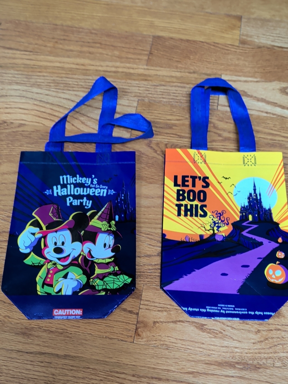 Disney Halloween Trick-or-Treat Tote Bags - Blue & Yellow